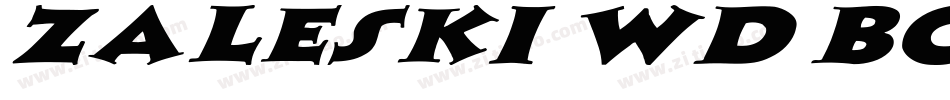 Zaleski Wd Bold字体转换